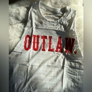 The Drive Clothing Co shredded crop tank unisex small